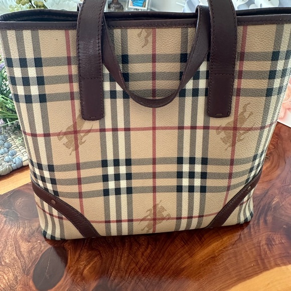 Burberry Handbags - Burberry Beige and Brown Plaid Women's Bag